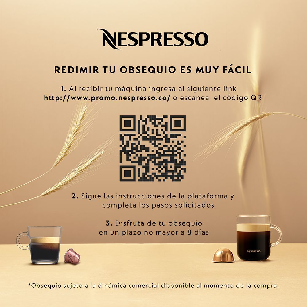 Cafetera Nespresso Essenza Mini Negra con Espumador de leche