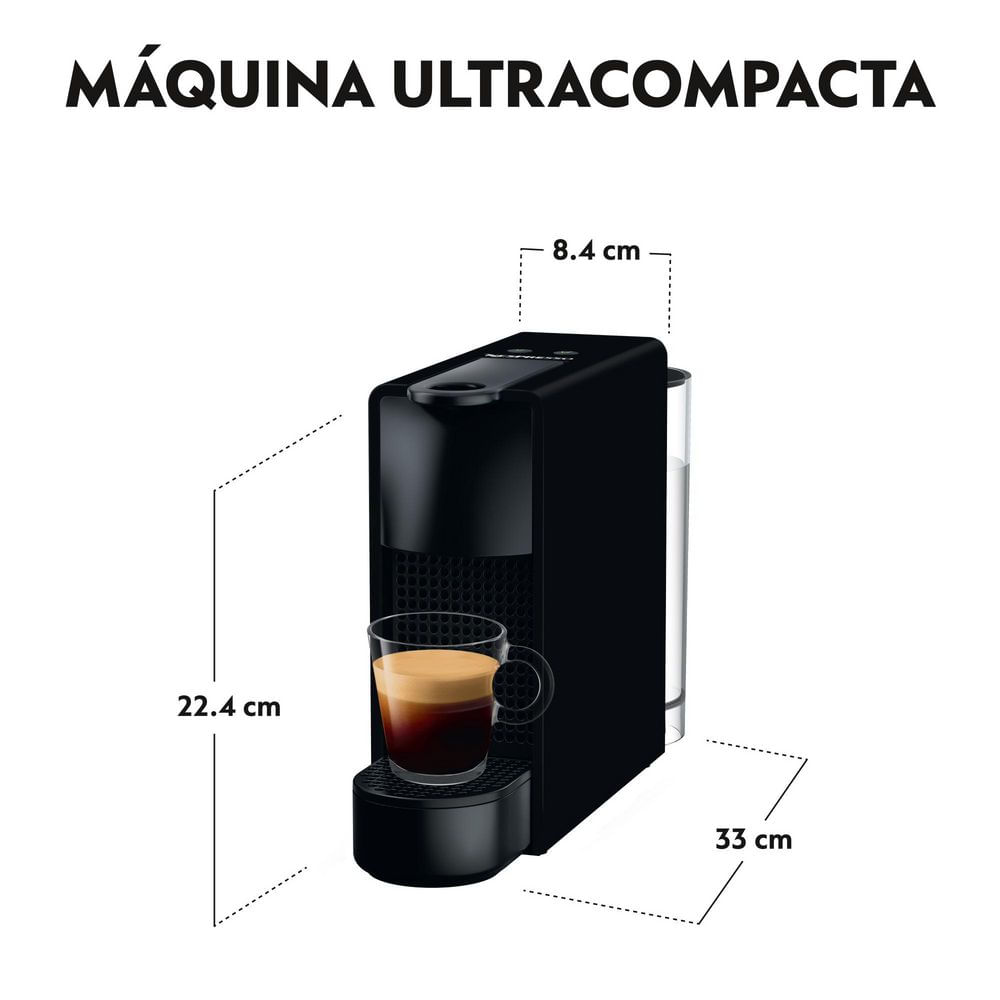 Nespresso Inissia Negra + Espumador de Leche Máquina de café - cvillegas