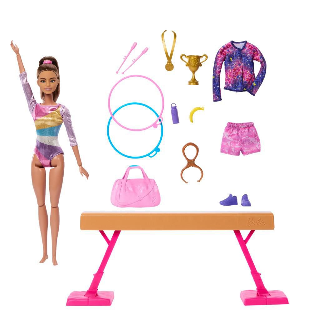 Muñeca  Gimnasta Cabello Castaño BARBIE img #2