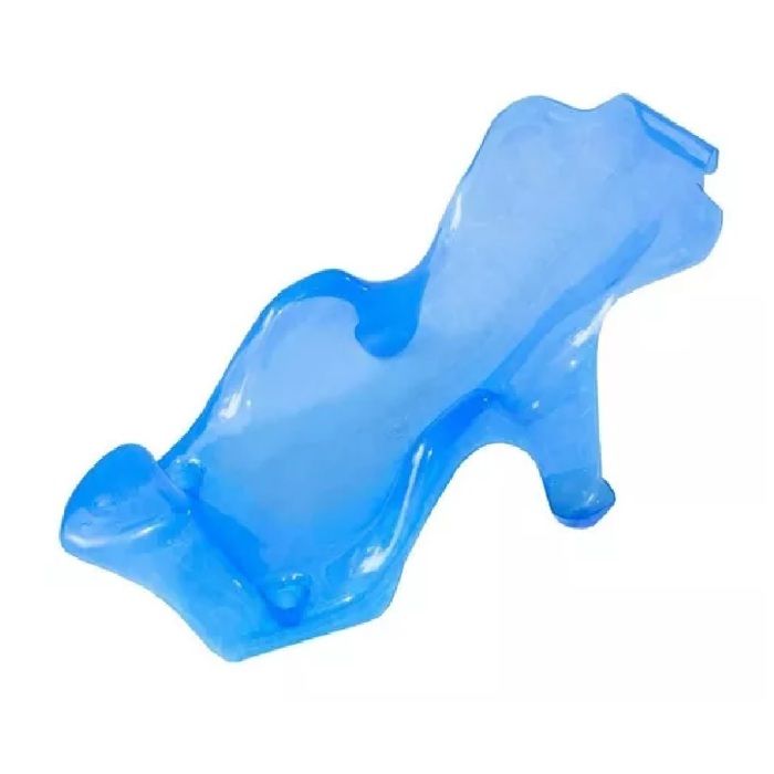 bañera bebe con soporte metalico niño azul traslucida img #3
