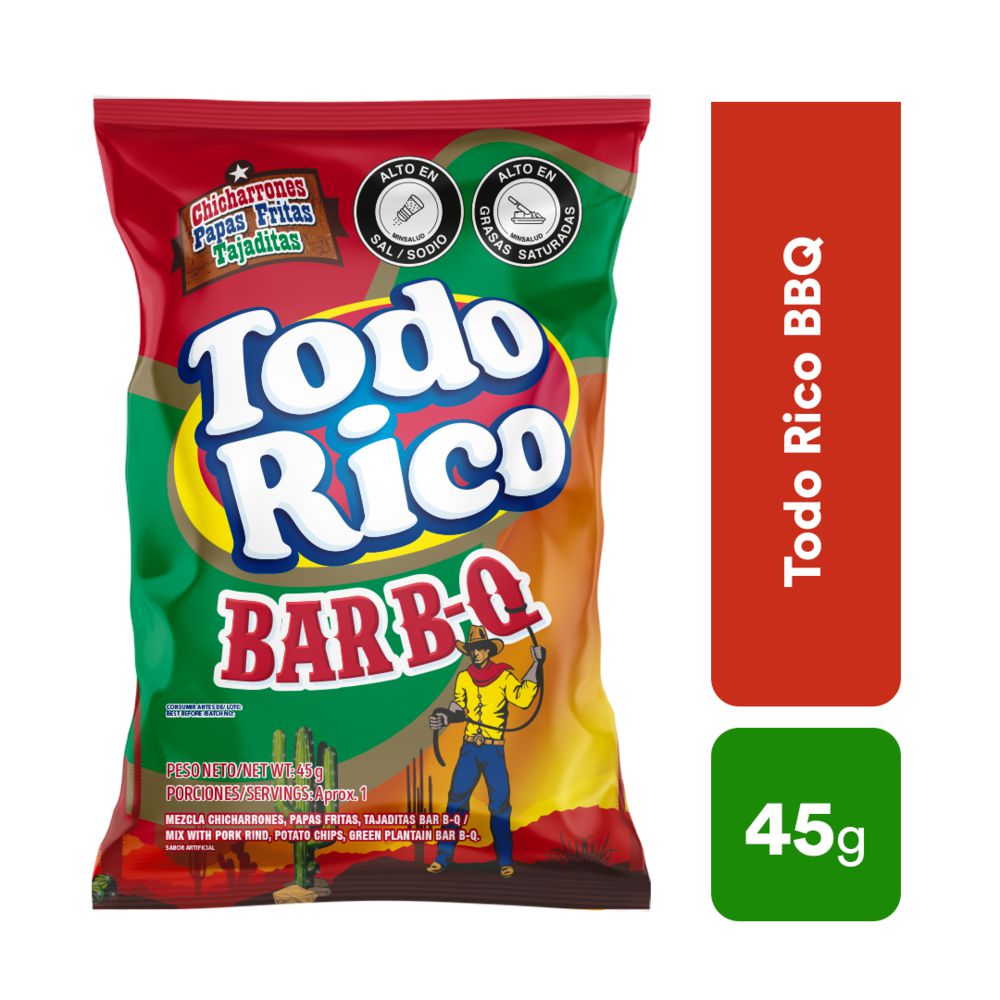 Todo Rico Bbq Unidad TODO RICO 45 gr