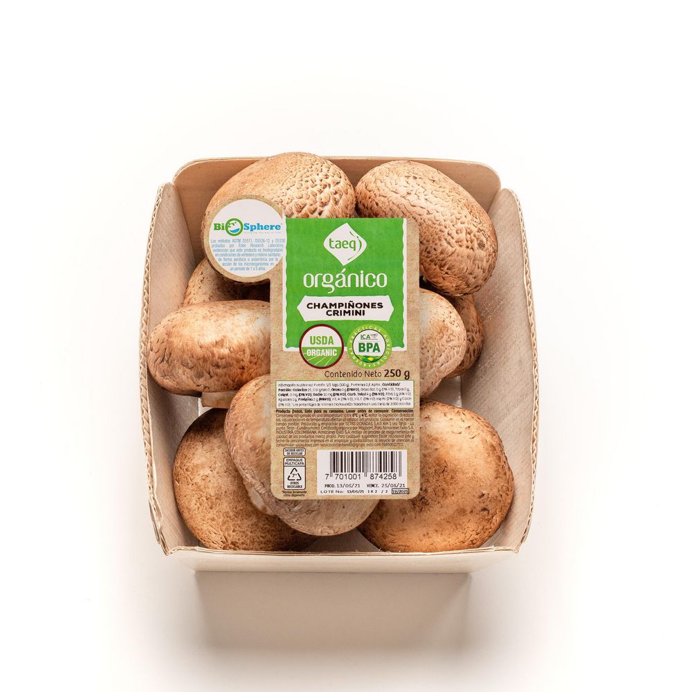 Champiñon Tajado Organico TAEQ 250 gr