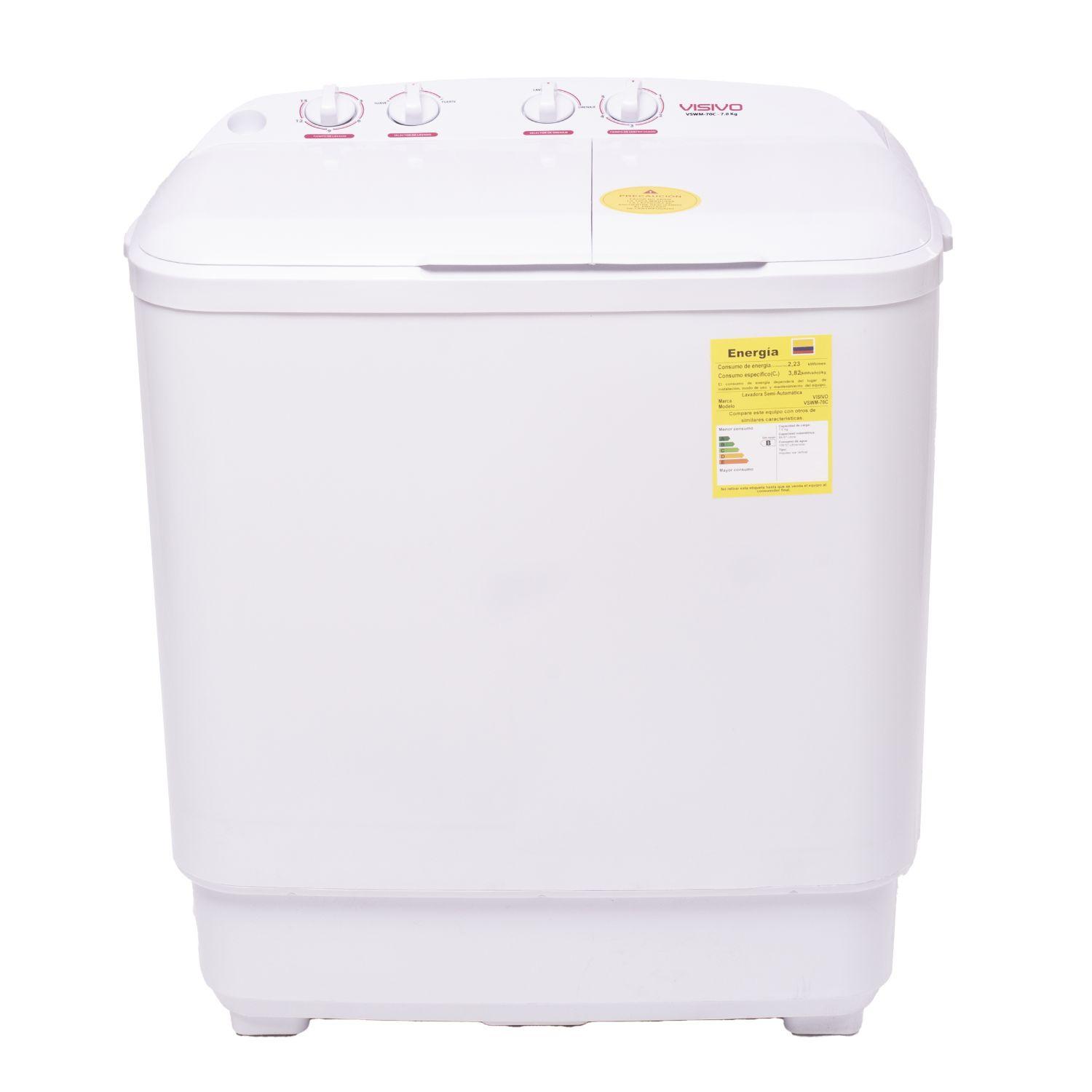 Lavadora Semi-Automática Visivo 7 Kg Blanco Ref. Vswm-70C