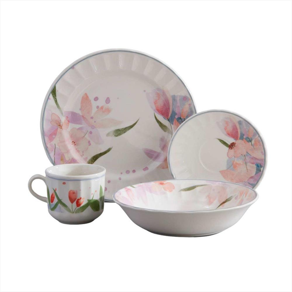 Vajilla Corona Arles 4 Puestos 16 Piezas