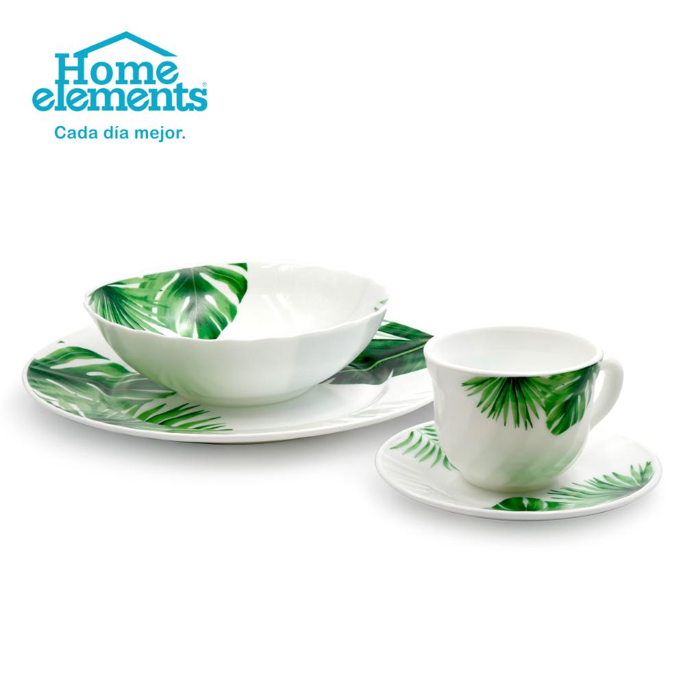 Vajilla 4X16 Vitroceramica Verde Home Elements