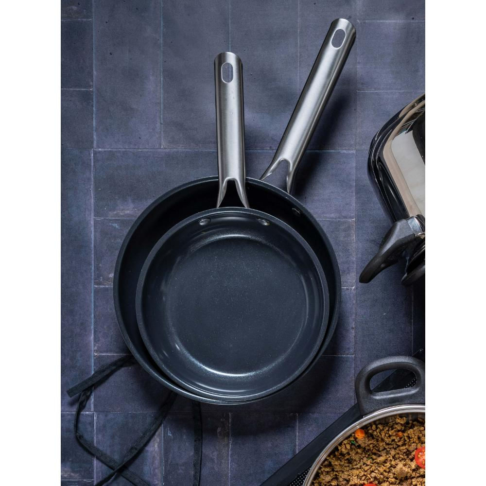 Sarten 26 Cm Sin Tapa Acero Inoxidable Interior Antiadherente img #3
