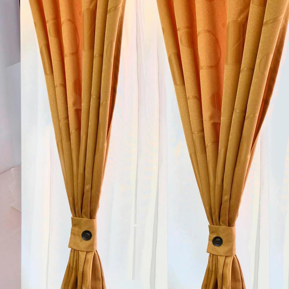 Cortina Jacquard Dorada 280Cm*200Cm