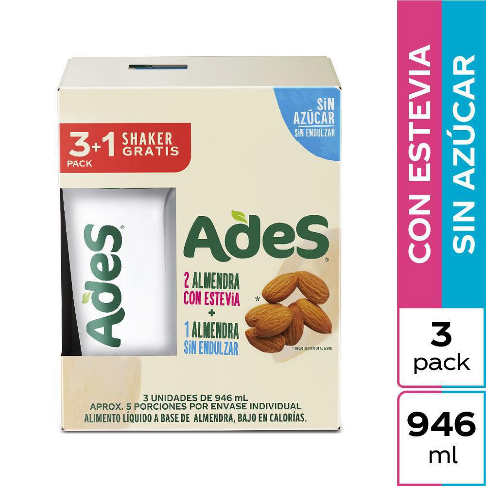 Bebida ADES LECHE ALMEN ESTEVIA(2838 ml) img #1