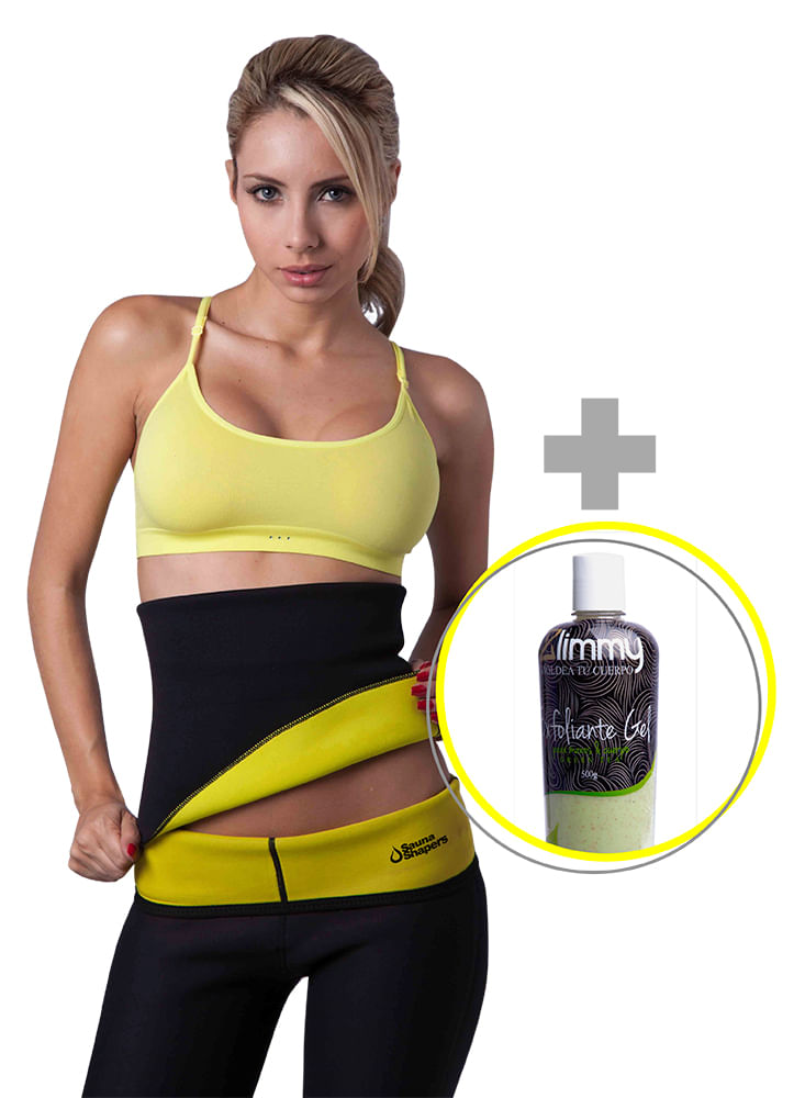 Combo Cinturilla Lisa Sauna Shapers + Gel Te Verde img #1
