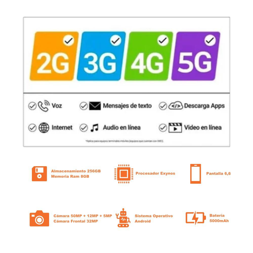 Celular Samsung Galaxy A55 5G 256Gb 8Gb Ram Lila img #4