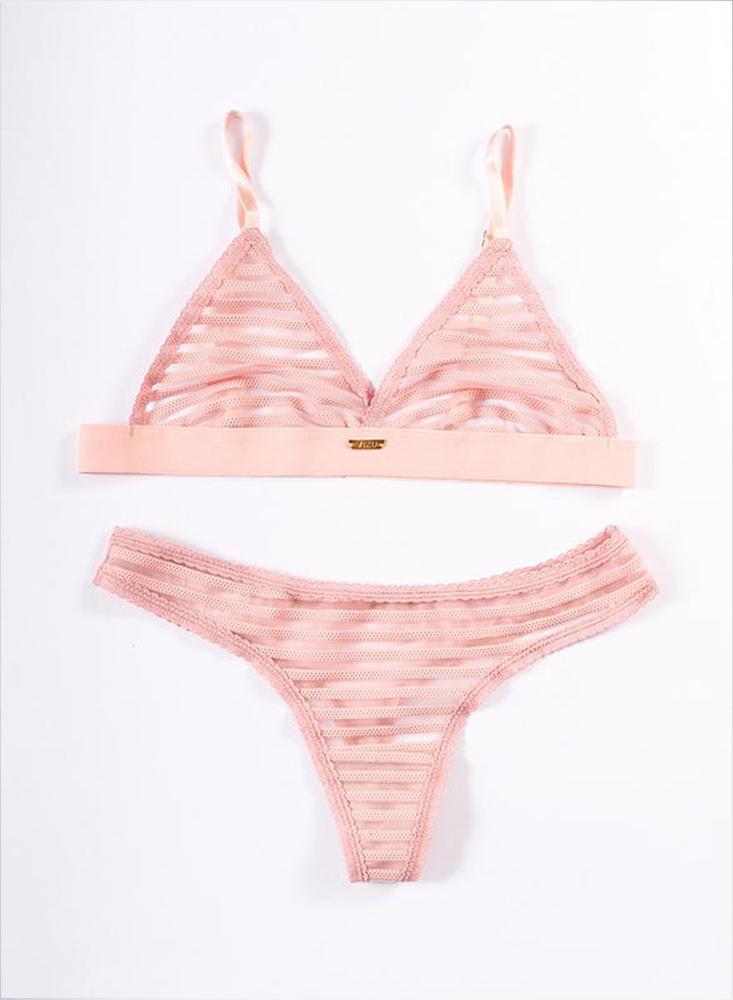 Conjunto Ropa Interior Strisce Rosa