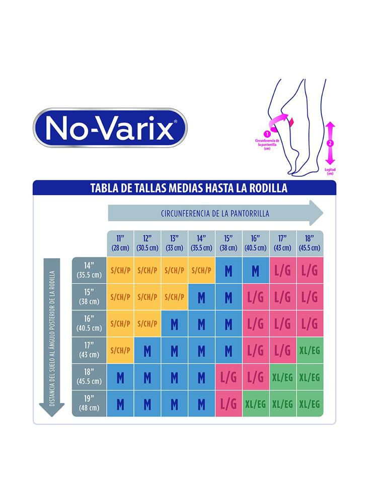 Media De Compresión Rodilla No Varix® Puntera Abierta Unisex 30 40 Mmhg img #4