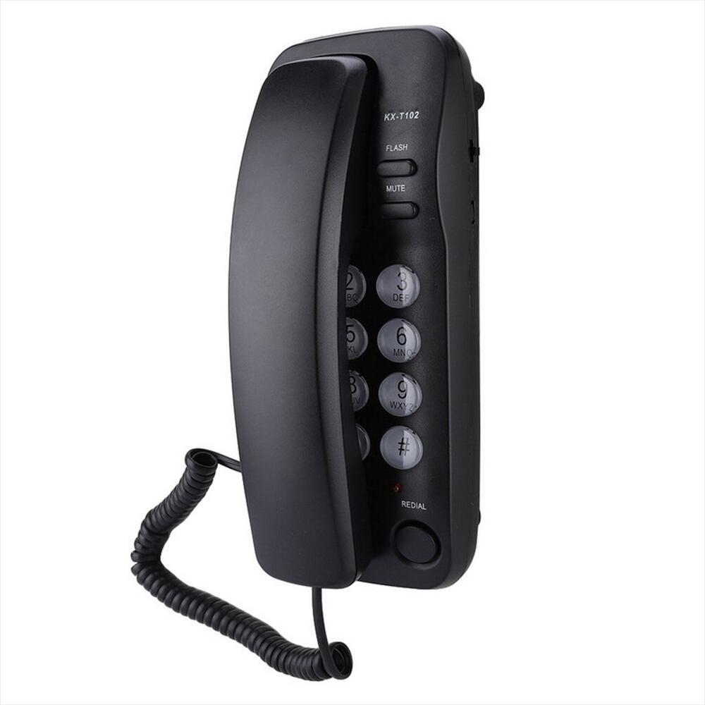 Telefono Fijo Escritorio Mesa Pared Alambrico Kx T102 Negro