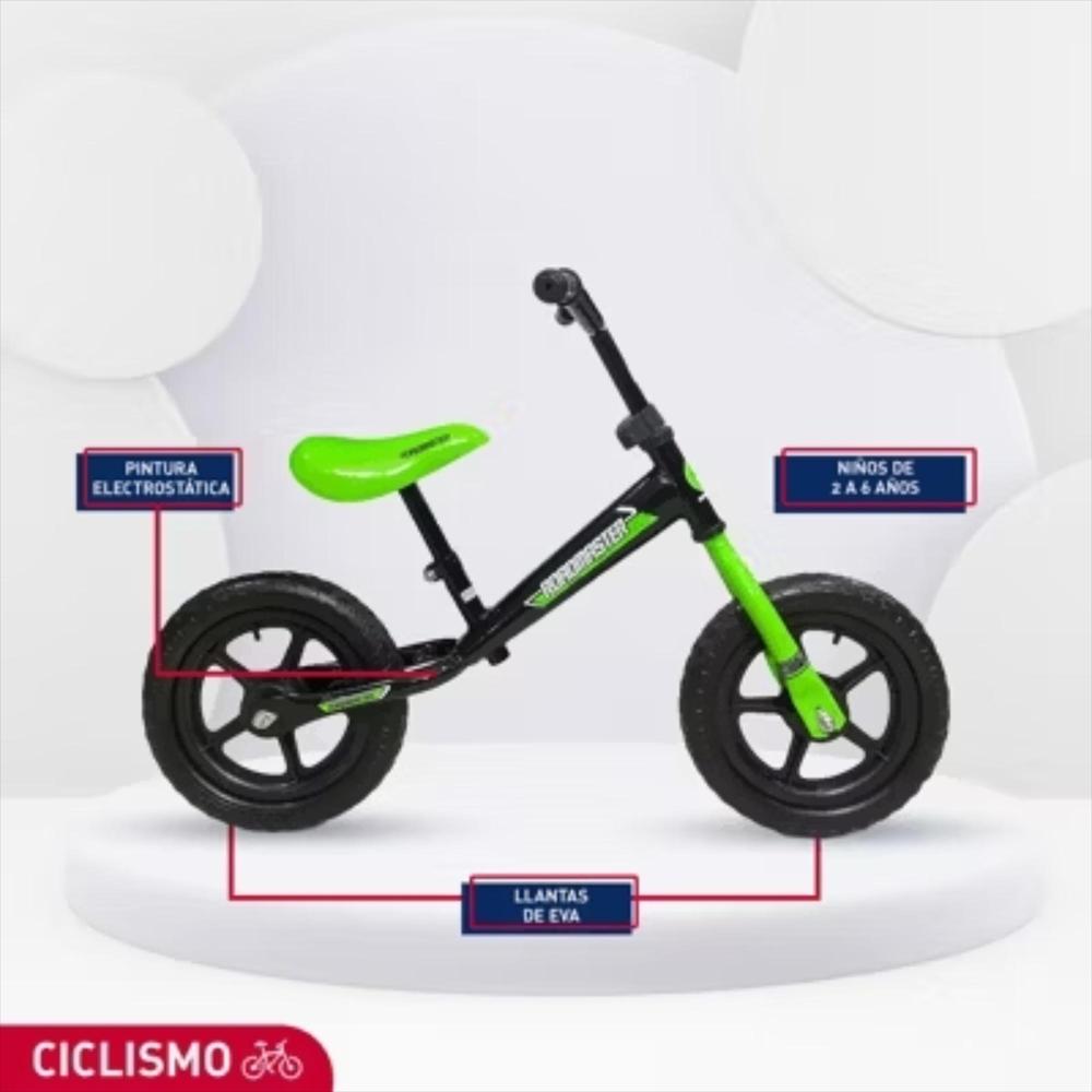 Bicicleta De Impulso Infantil Roadmaster Firstbike Balance Verde img #4