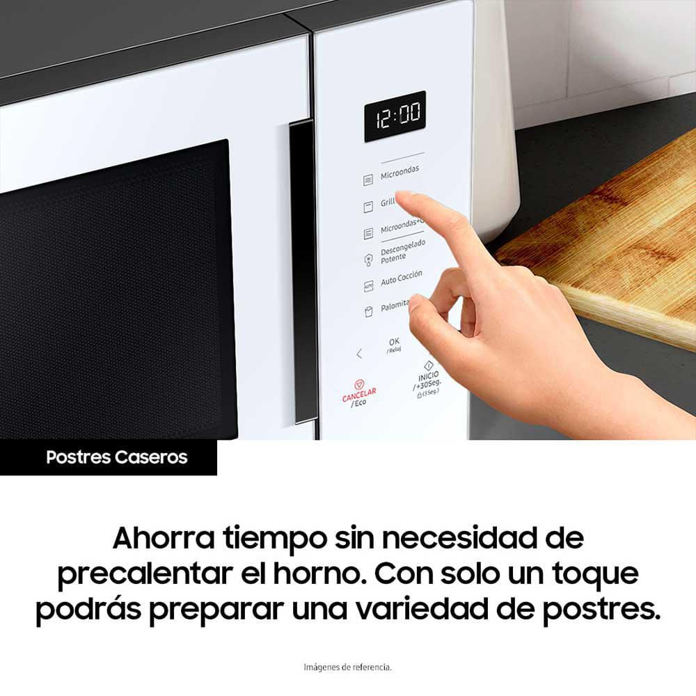 Microondas Bespoke con Grill Fry 30L SAMSUNG MG30T5018CP/CO img #7
