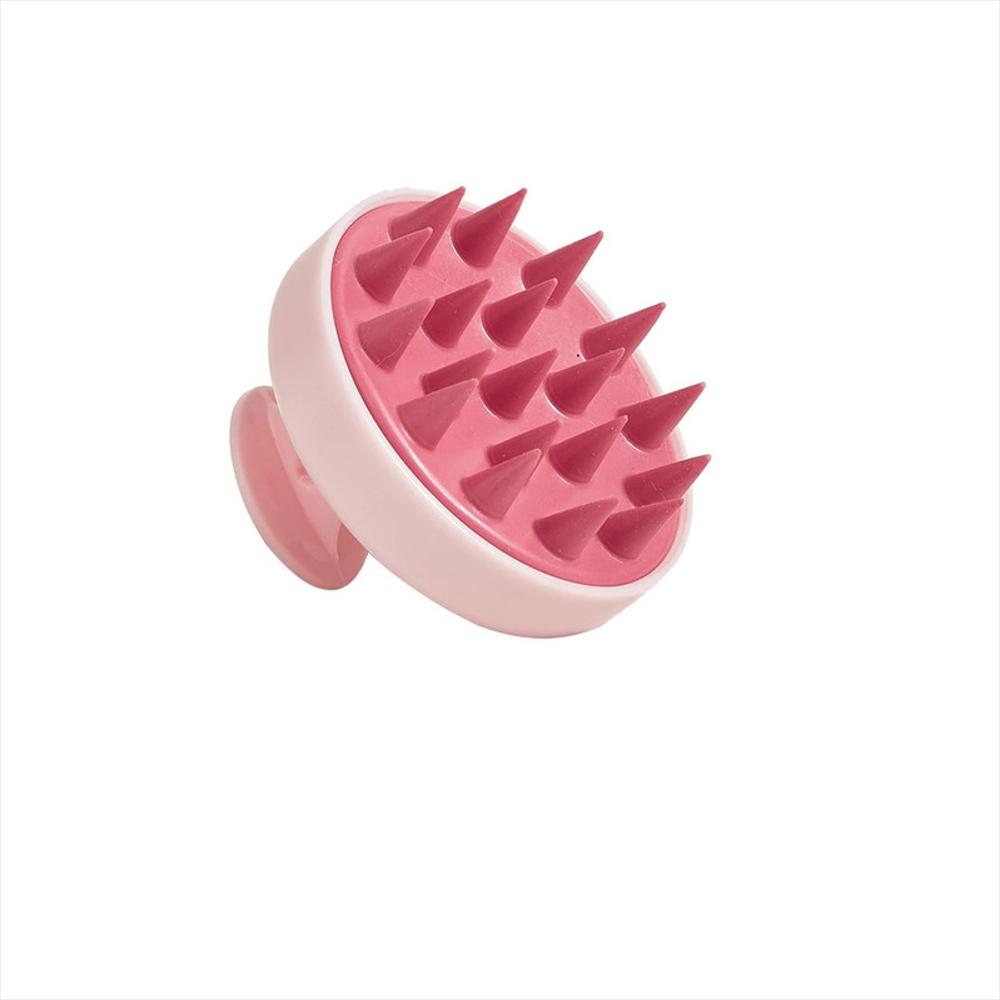 Cepillo Masajeador Exfoliante Cuero Cabelludo Rosado