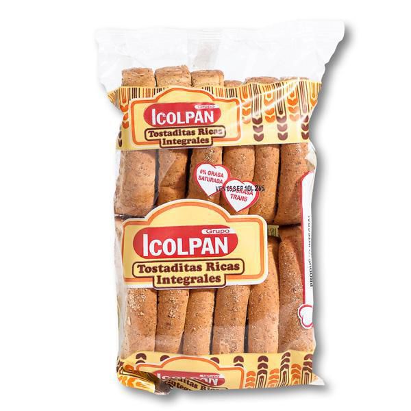 TOSTADITAS RICAS INTEG.PQT ICOLPAN 200 gr img #1