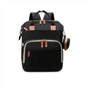 Pañalera Morral Mochila Bolso Para Bebe Niño Negra