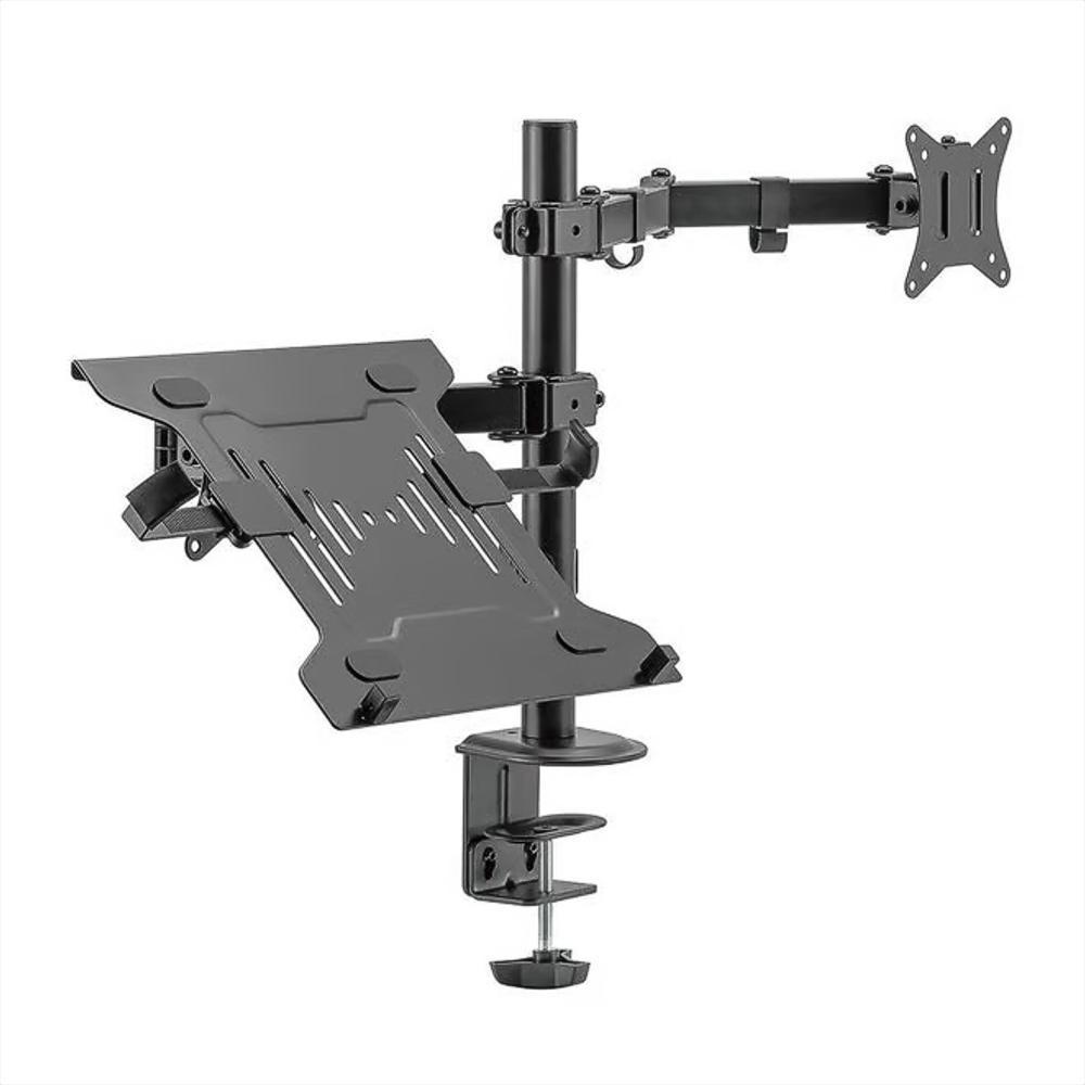 Soporte Dual Escritorio: Monitor + Portátil, Techgo Spml 12