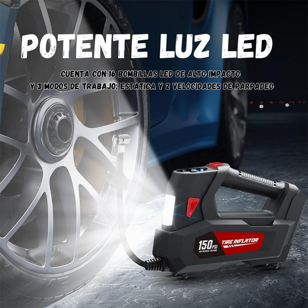 Compresor De Aire Automático Inflador De Llantas Multiuso img #3