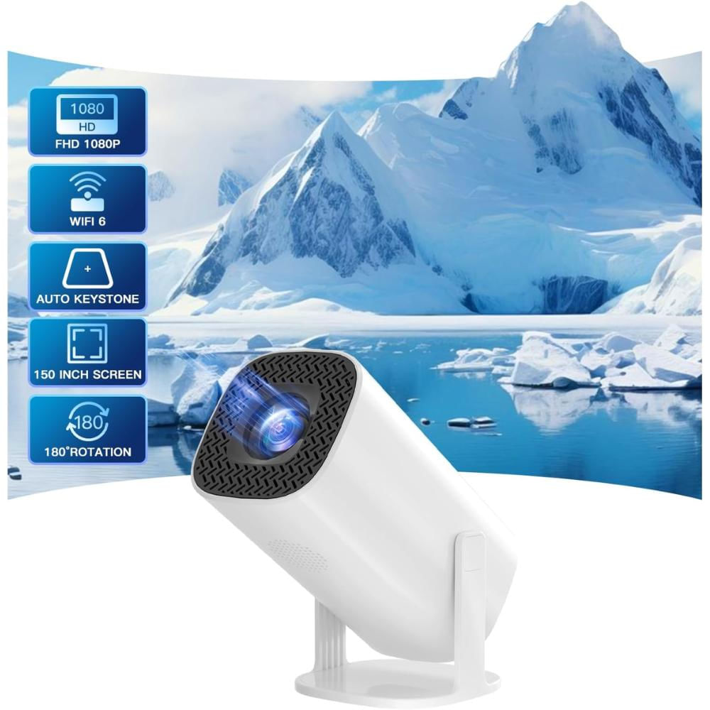 Proyector Video Beam Wifi Android 11 4K 5G Hongtop Automático 8.000 Lumens