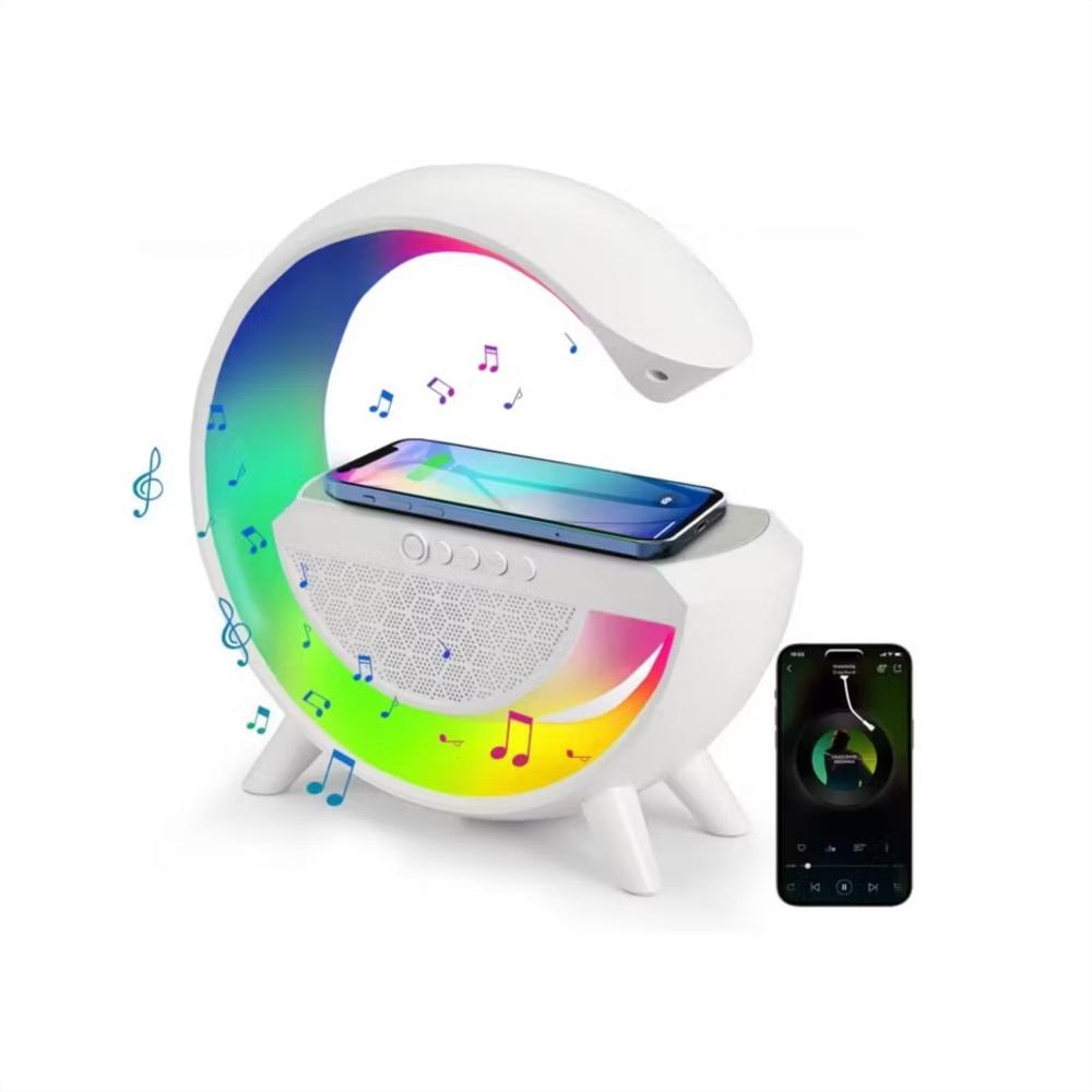 Lampara Parlante Bluetooth Bt 2301 Carga Inalámbrica
