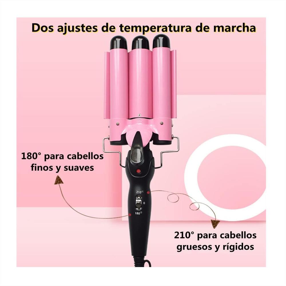 Rizador Ondas De Sirena Pro Nova 833 Fucsia img #3