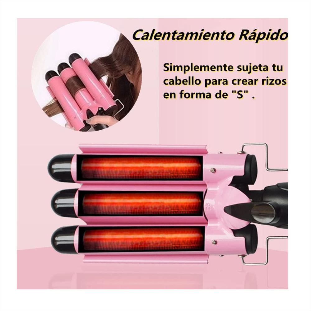 Rizador Ondas De Sirena Pro Nova 833 Fucsia img #4