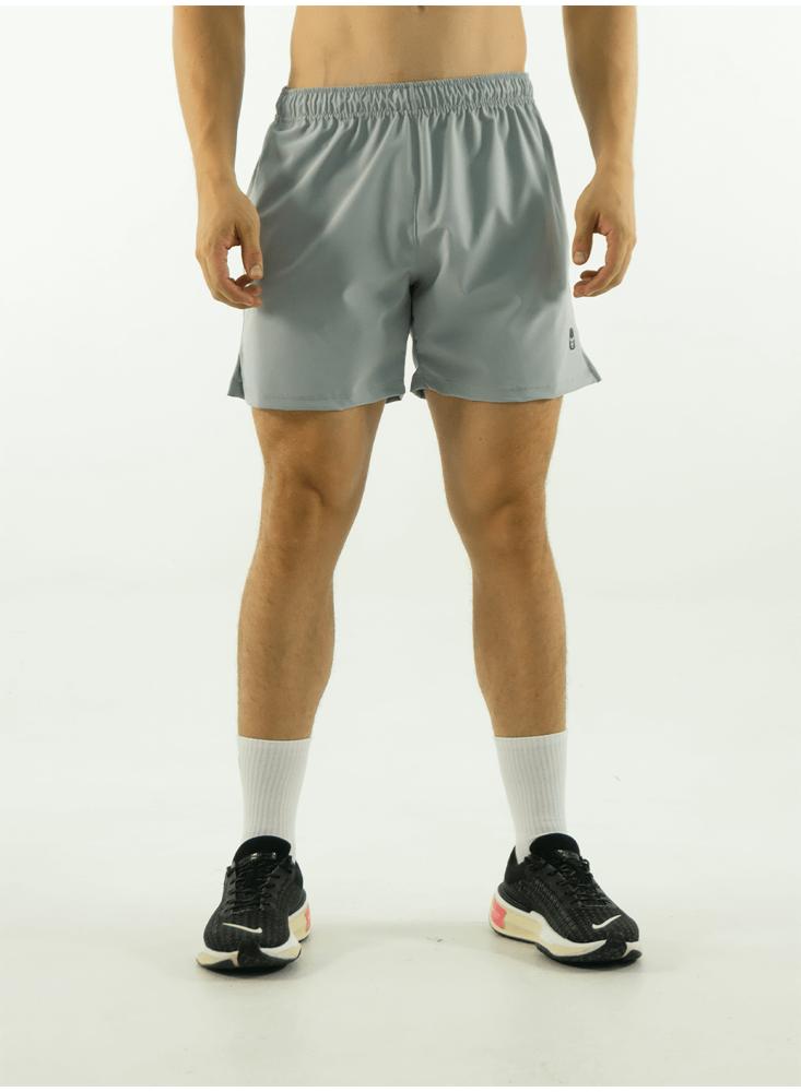 Pantaloneta Deportiva Ajustada Gris Claro img #2