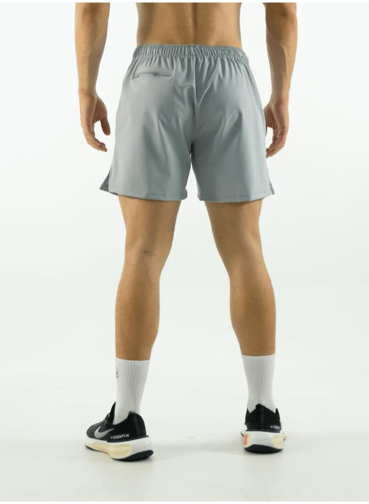 Pantaloneta Deportiva Ajustada Gris Claro img #3