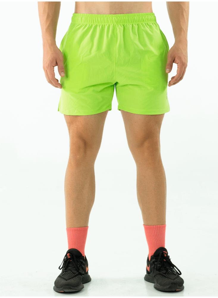 Pantaloneta Deportiva Ajustada Verde Neon img #2