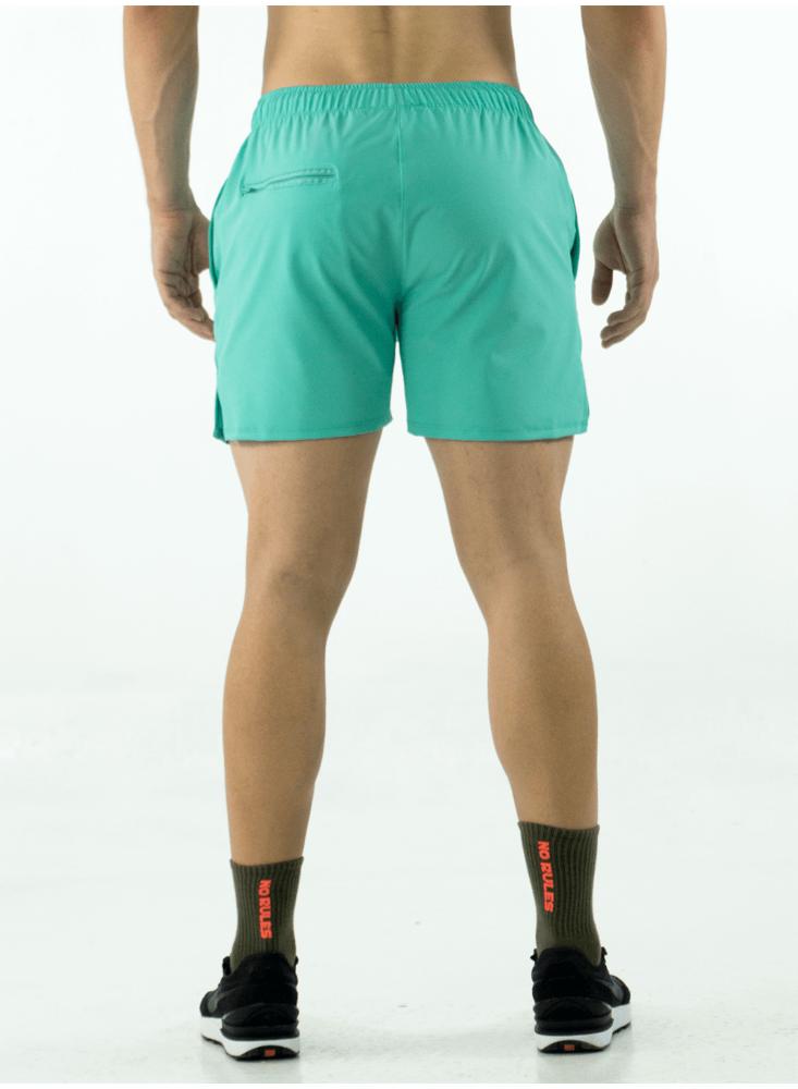 Pantaloneta Deportiva Ajustada Turquesa img #3