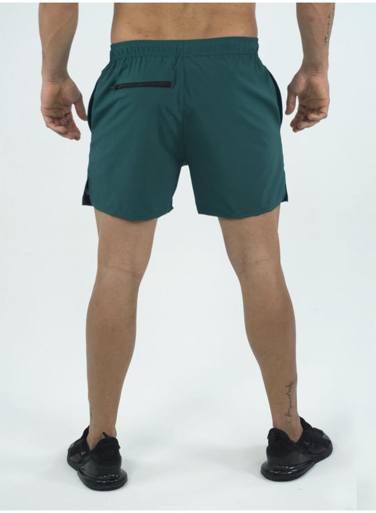 Pantaloneta Deportiva Ajustada Verde Esmeralda img #2