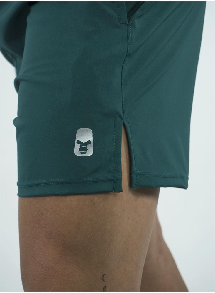 Pantaloneta Deportiva Ajustada Verde Esmeralda img #5