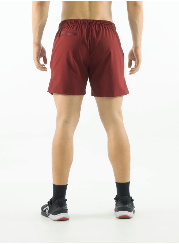 Pantaloneta Deportiva Ajustada Vino Tinto img #3