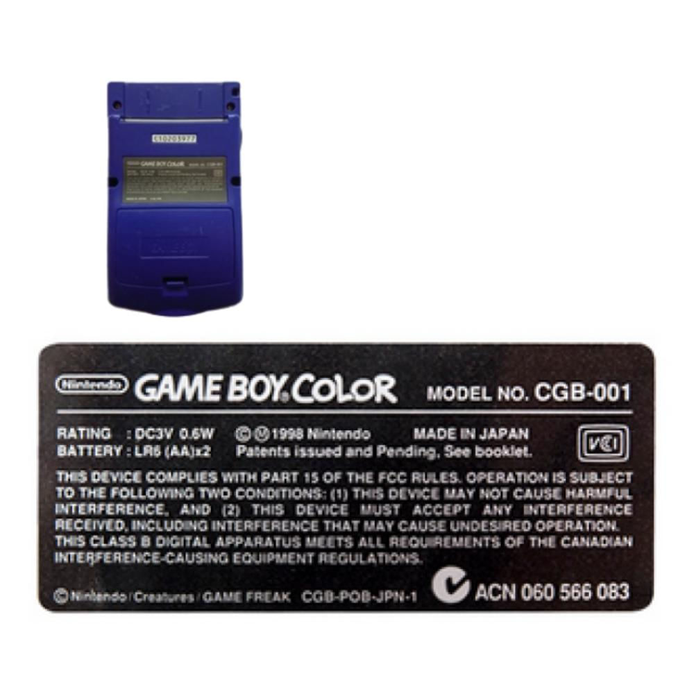 Sticker Etiqueta Pegatina Label Para Gameboy Color Gbc img #1