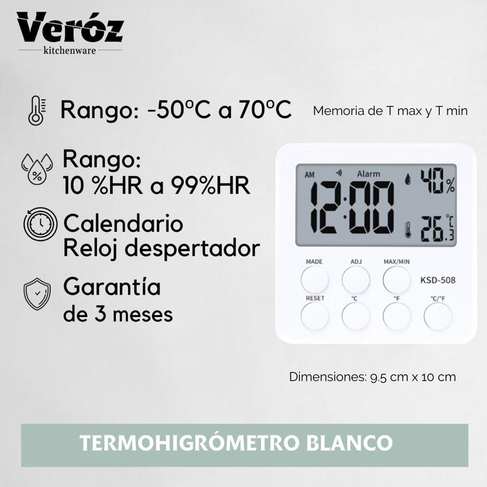 Termohigrómetro Blanco img #2