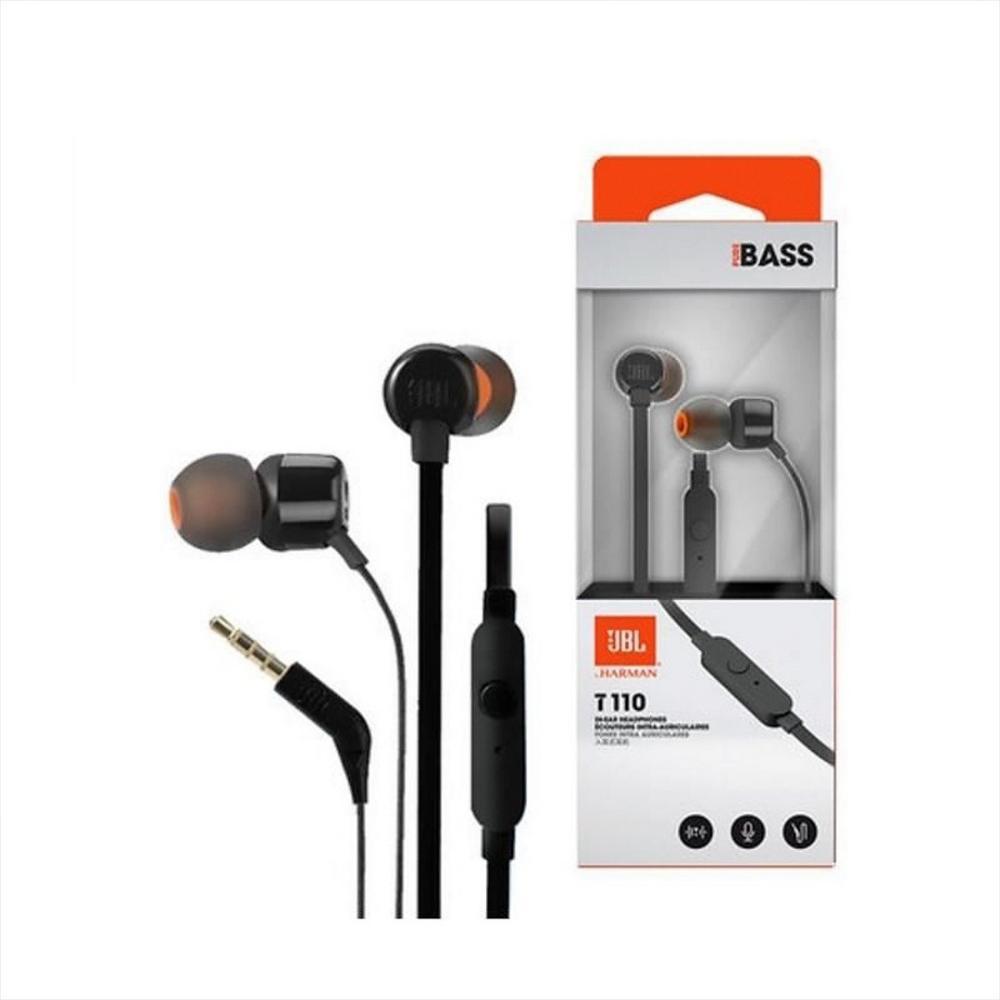 Auriculares Internos Deportivos Con Micro Jbl T110 Negro Jbl