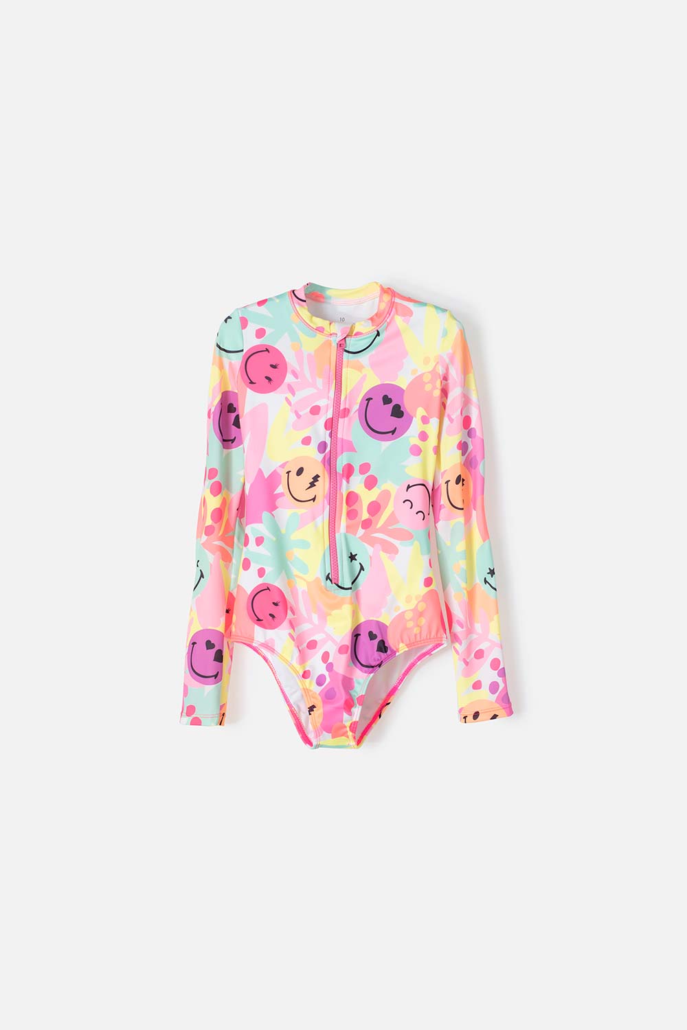 Vestido de baño entero Mic manga larga multicolor para niño