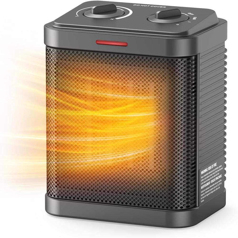 Calentador Ambiente De Cerámica Temperatura Ajustable Portátil 1500W / 900W