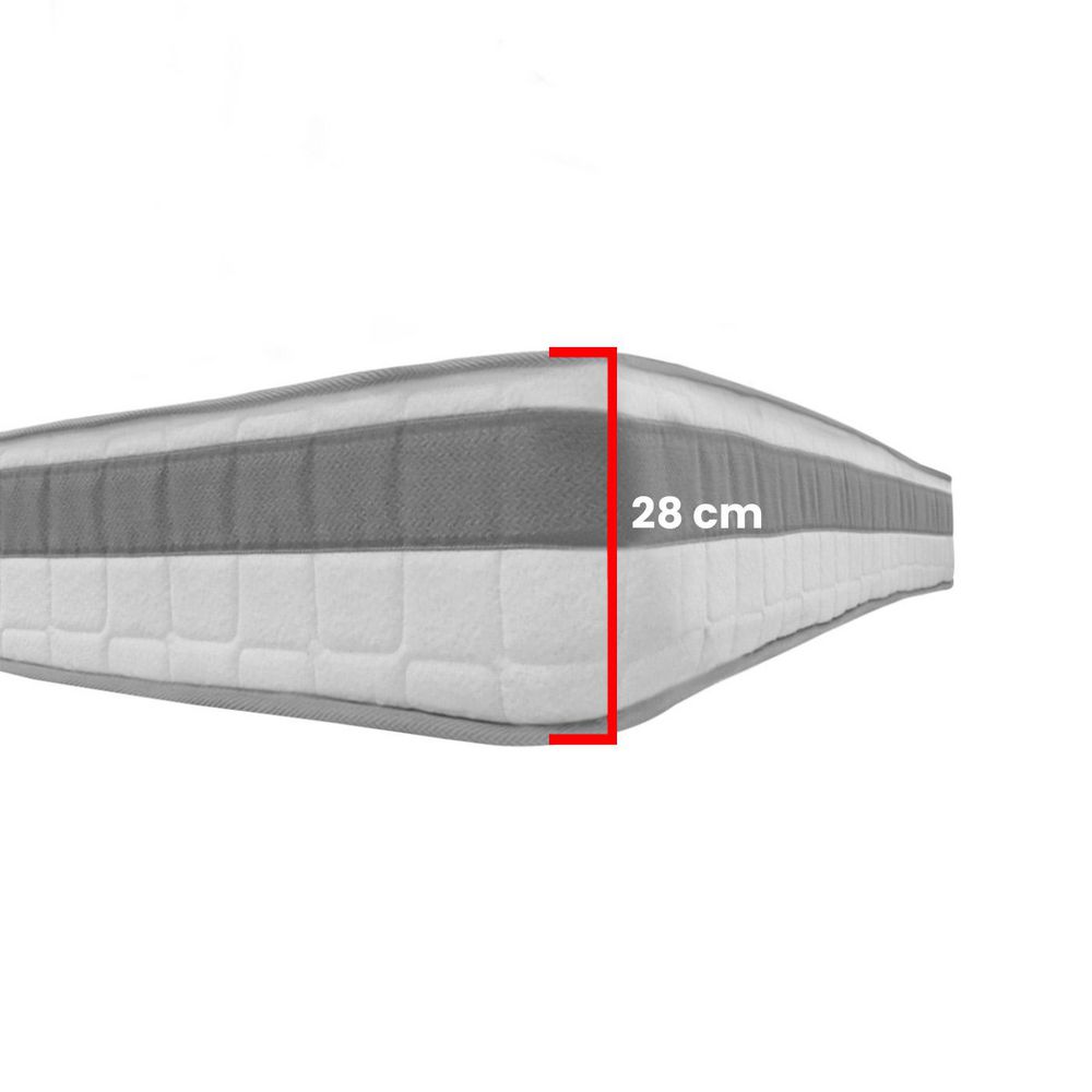 Colchón SPRING Doble (140 x 190 cm) SWEET DREAMS Resortado Firme Protector + Almohadas img #7