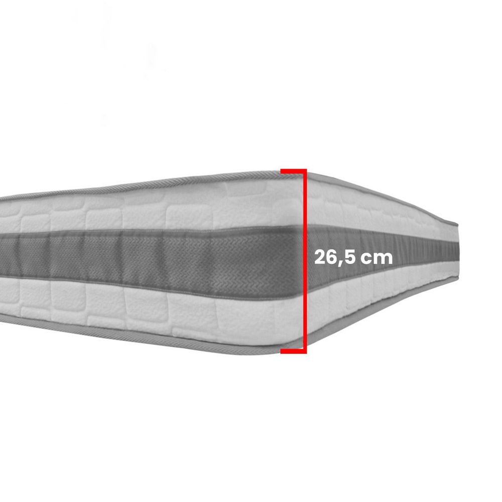 Colchón Combo SPRING Doble (140 x 190 cm) SWEET DREAMS Resortado Semisuave Base cama + Almohadas img #7