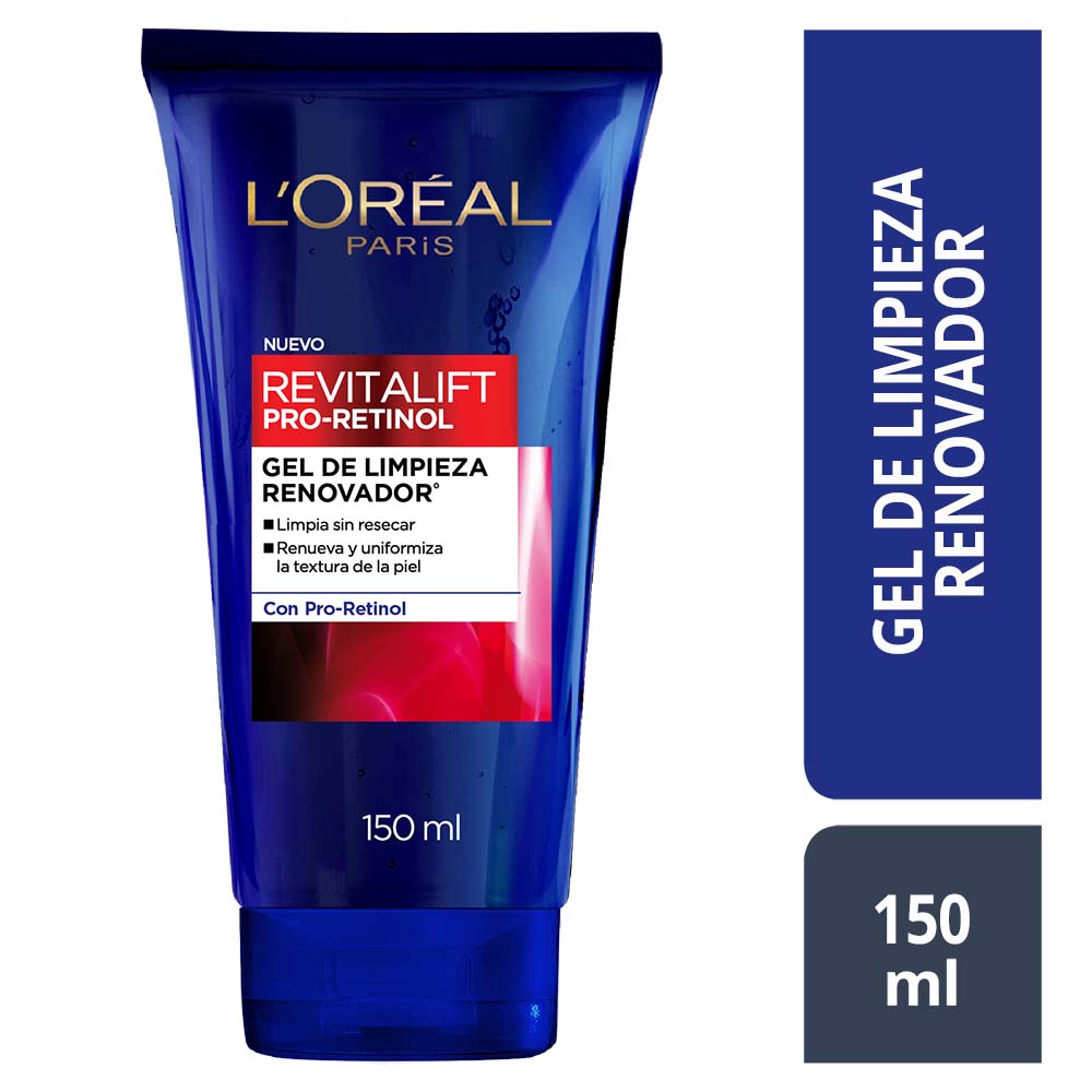 Kit rutina Loreal Paris Retinol Gel limpiador+ Serum noche + crema facial día img #2