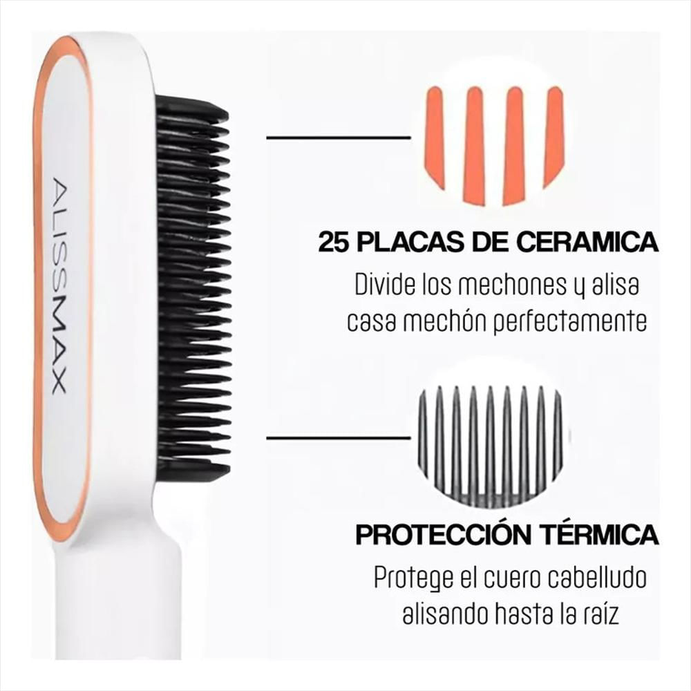 Cepillo Alisador Plancha De Cabello 2 En 1 Alissmax img #3