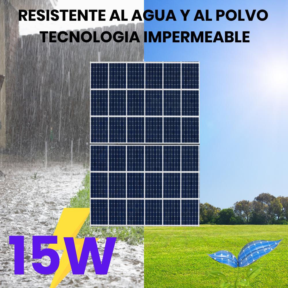 Panel Solar De Bateria Integrada Recargable Carga Rápida 15W img #5