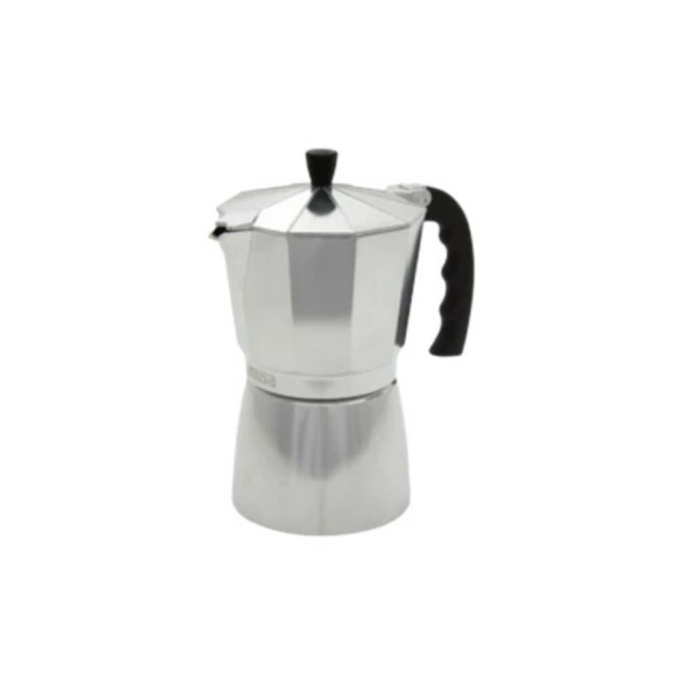 Cafetera Expresso De 6 Tazas Con Asa Natural