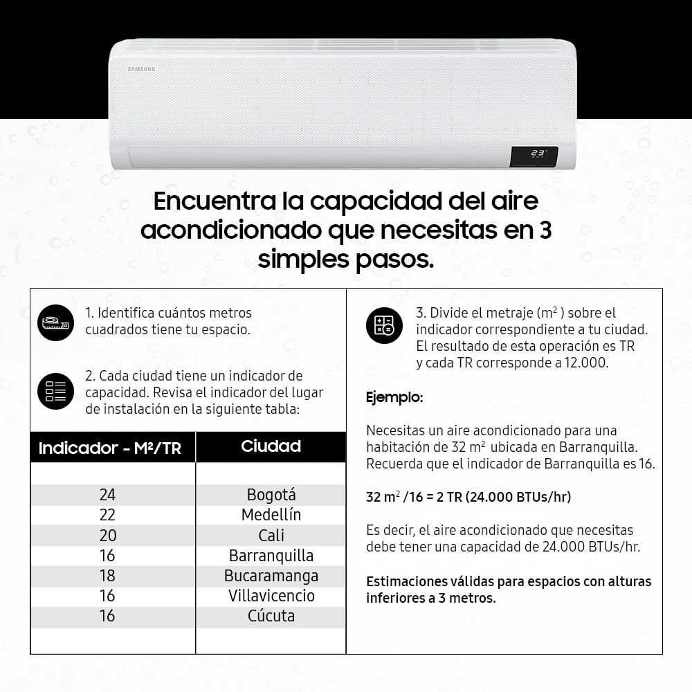 Aire Acondicionado Inverter SAMSUNG 9000 Btu 220 V AR09TVFZAW img #3