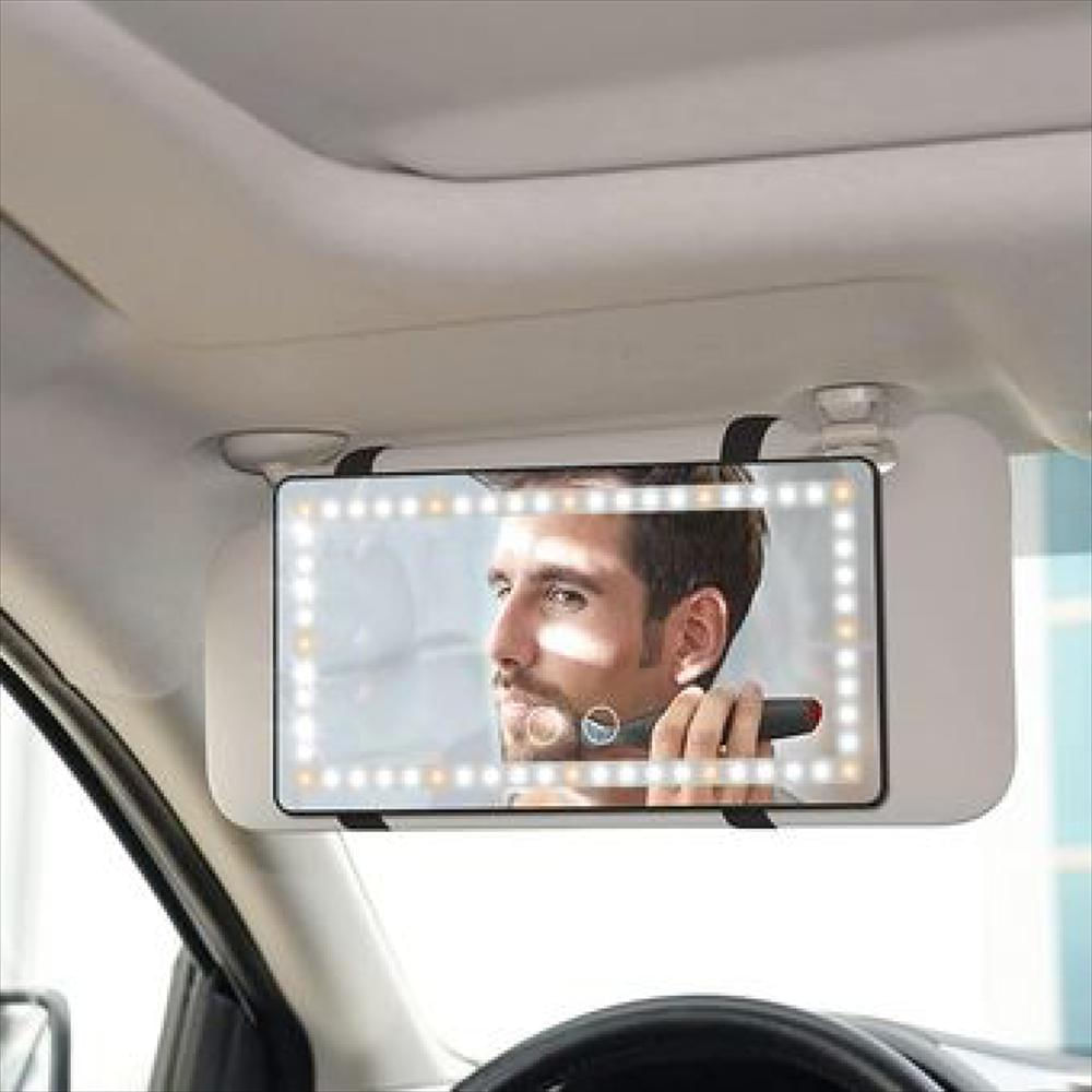 Espejo Para Carros Recargable Con Luz Led