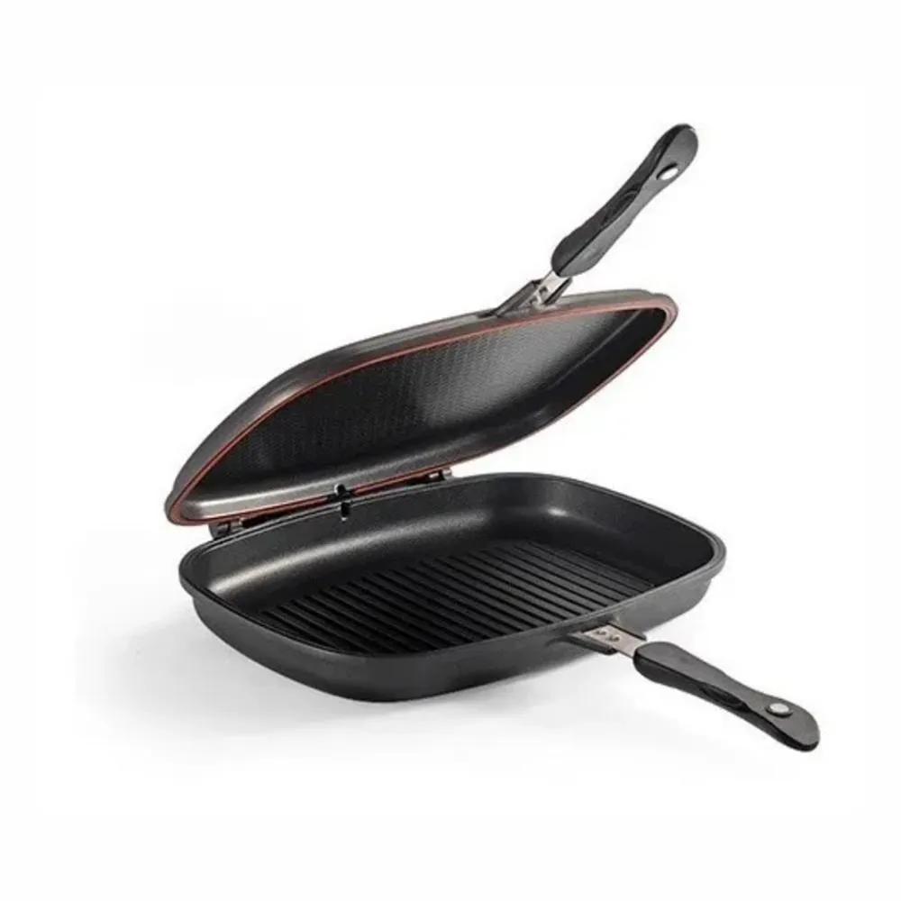 Sartén Doble Cara Antiadherente 36 Cm Dual Grill Super Asado