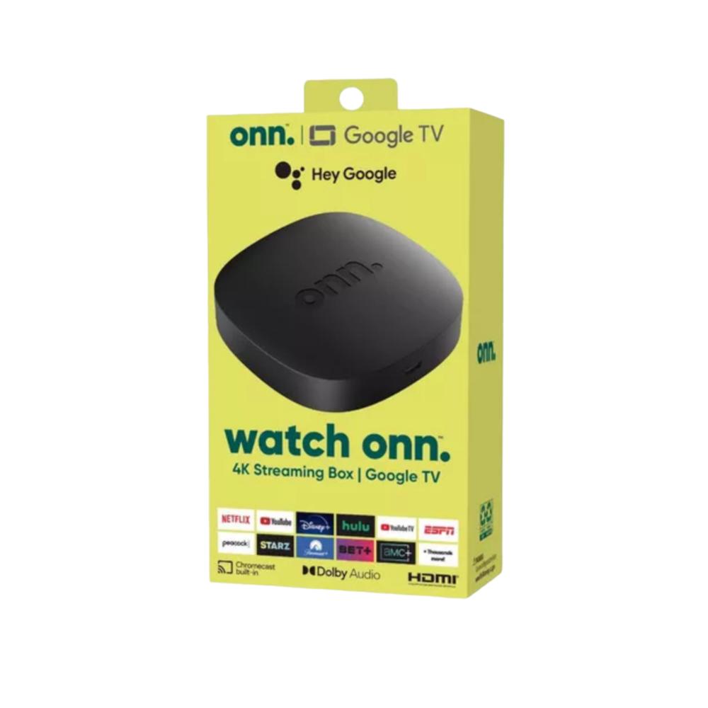 Tv Box Onn 4K Streaming Box, 2 Gb Ram, Google Tv, Con Control De Voz
